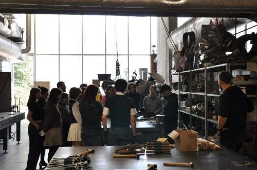 Warsztaty repuserskie dla uczniów z wrocławskiego Liceum Sztuk Plastycznych