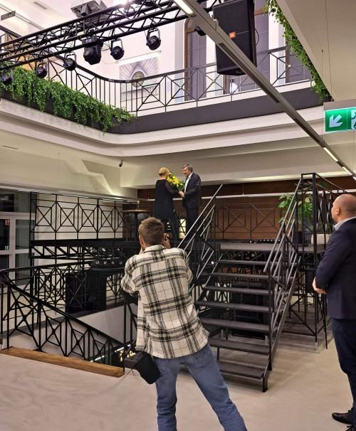 Otwarcie wystawy Jacka Jarczewskiego, Uwaga dotykać!, zdj. Jeanette Jarczewska