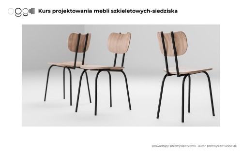 Przemysław Wdowiak, projekt krzesła – wizualizacje Przemysław Wdowiak, projekt krzesła – wizualizacje
