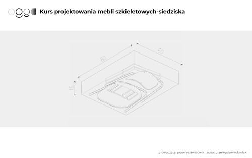 Przemysław Wdowiak, projekt krzesła – elementy spakowane do transportu Przemysław Wdowiak, projekt krzesła – elementy spakowane do transportu