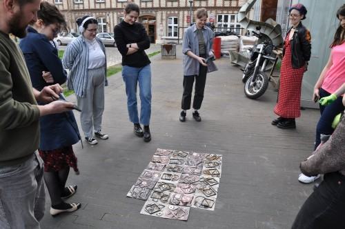 Warsztaty repuserskie dla uczniów z wrocławskiego Liceum Sztuk Plastycznych