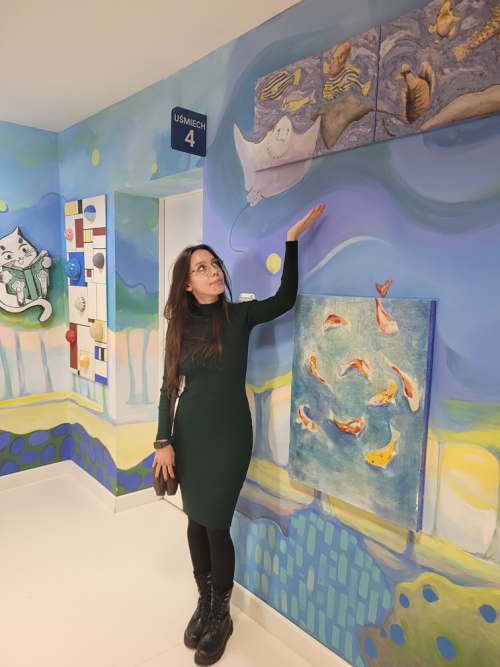 Malarska aranżacja wnętrza Poradni Stomatologii Dziecięcej