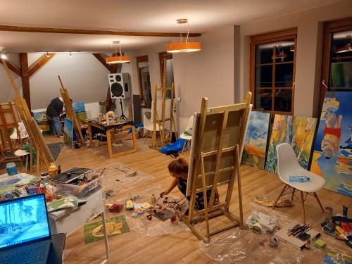 Międzypokoleniowy Polsko-Niemiecki Plener Malarski. Danków 2023