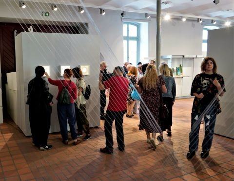 Fragment wystawy Przestrzeń wspólna w zespole pałacowo-parkowym w Goszczu