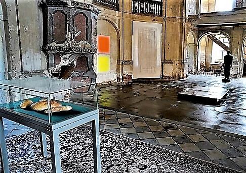 Fragment wystawy Przestrzeń wspólna w zespole pałacowo-parkowym w Goszczu