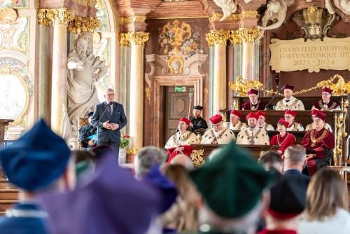 Środowiskowa Inauguracja Roku Akademickiego 2023/2024 Uczelni Wrocławia, zdj. Tomasz Walów