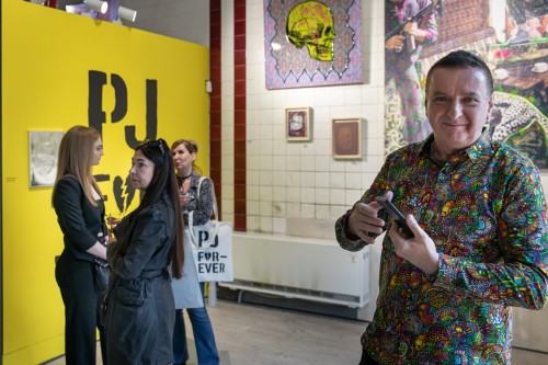 Wernisaż wystawy PJ Forever, Galeria Exit, 8. Festiwal Malarstwa, 2023, zdj. Michał Pietrzak