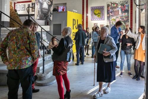 Wernisaż wystawy PJ Forever, Galeria Exit, 8. Festiwal Malarstwa, 2023, zdj. Michał Pietrzak