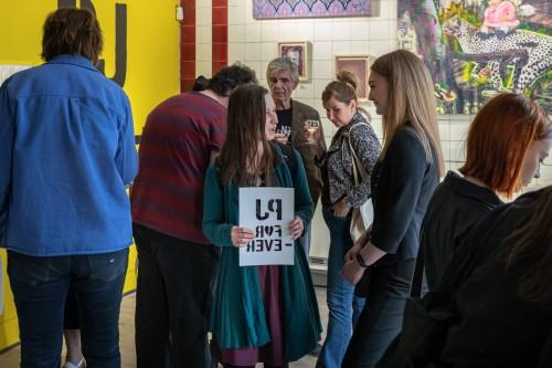 Wernisaż wystawy PJ Forever, Galeria Exit, 8. Festiwal Malarstwa, 2023, zdj. Michał Pietrzak