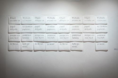 Eugènia Agustí, Soie et Carbone, Papier i Grafit, Seda i Carbó. Pokazać niewidzialne