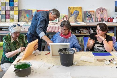 Warsztaty: Sgraffito z użyciem współczesnych zapraw mineralnych, zdj. Michał Pietrzak