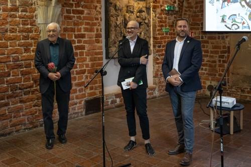 Zgubne skutki..., prof. M. Jędrzejewski, wernisaż