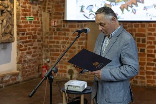 Zgubne skutki..., prof. M. Jędrzejewski, wernisaż