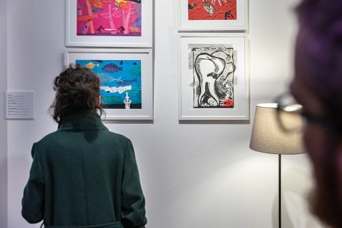 Otwarcie wystawy Magdaleny Wosik pt. Wierzę w wiersze, zdj. Michał Pietrzak