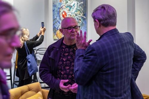 Otwarcie wystawy Soni Ruciak i Marceliny Groń pt. Miejsca związane w Galerii Sztuka na miejscu, zdj. Michał Pietrzak.