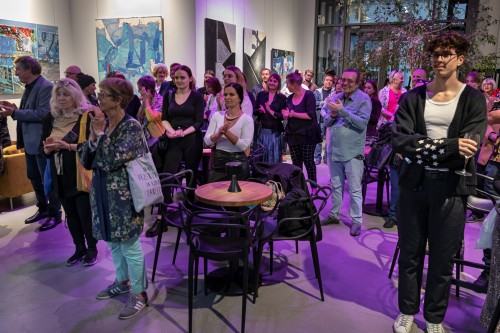 Otwarcie wystawy Soni Ruciak i Marceliny Groń pt. Miejsca związane w Galerii Sztuka na miejscu, zdj. Michał Pietrzak.