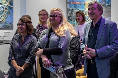 Otwarcie wystawy Soni Ruciak i Marceliny Groń pt. Miejsca związane w Galerii Sztuka na miejscu, zdj. Michał Pietrzak.