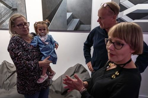 Otwarcie wystawy Soni Ruciak i Marceliny Groń pt. Miejsca związane w Galerii Sztuka na miejscu, zdj. Michał Pietrzak.