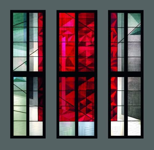 Adam Włodarczyk, witraż Strach