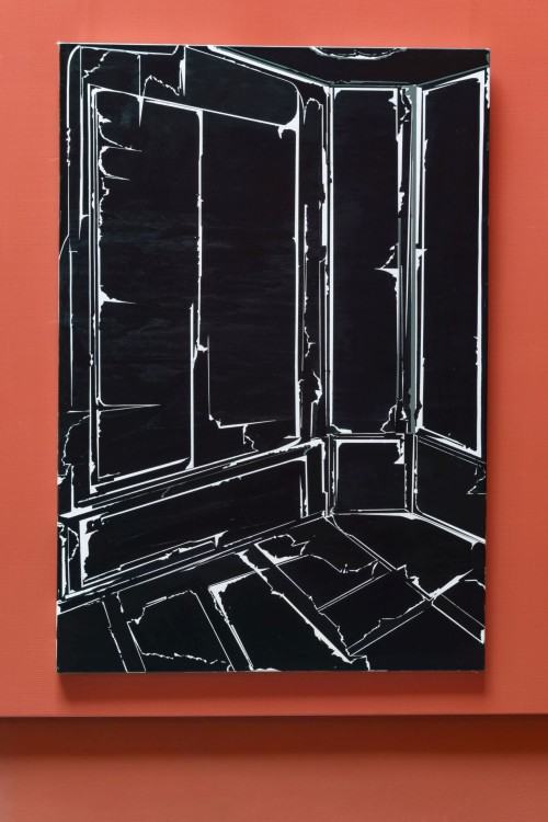 anna-kolodziejczyk, Siła pozornie prostego wnętrza, akryl na płótnie, 140x120cm, 2016