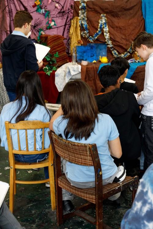 Spotkanie na ASP z uczniami American School of Wrocław