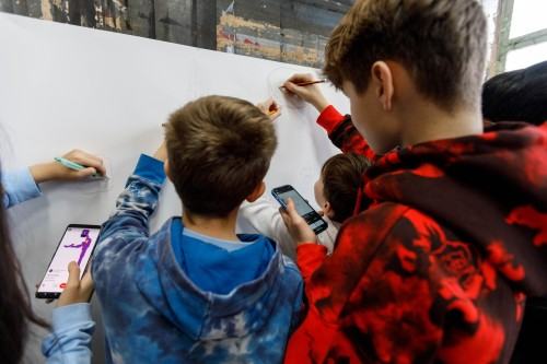 Spotkanie na ASP z uczniami American School of Wrocław