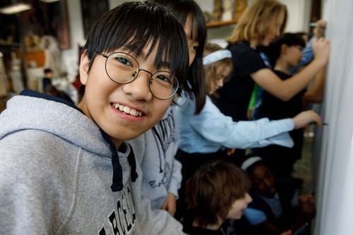 Spotkanie na ASP z uczniami American School of Wrocław