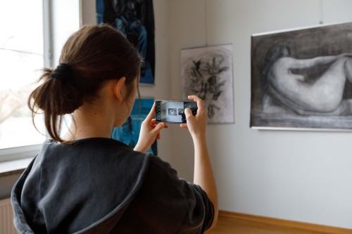 Spotkanie na ASP z uczniami American School of Wrocław