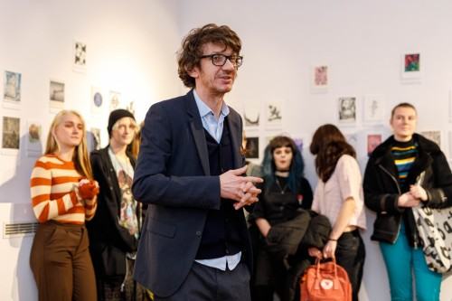 Oprowadzanie po wystawie Migracja, zdj. Katerina Kouzmitcheva