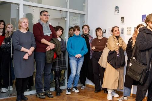 Oprowadzanie po wystawie Migracja, zdj. Katerina Kouzmitcheva