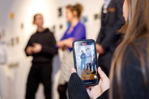 Oprowadzanie po wystawie Migracja, zdj. Katerina Kouzmitcheva