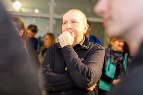 Oprowadzanie po wystawie Migracja, zdj. Katerina Kouzmitcheva