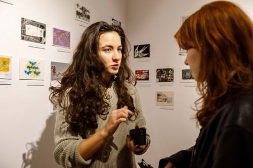 Oprowadzanie po wystawie Migracja, zdj. Katerina Kouzmitcheva