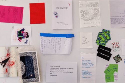 Oprowadzanie po wystawie Migracja, zdj. Katerina Kouzmitcheva