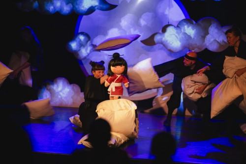 Gdzie się podział Baku?, spektakl ze scenografią, kostiumami, multimediami oraz formami lalkowymi Sebastiana Siepietowskiego, zdj. Maciej Cieślak