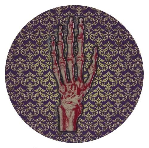 W.Pukocz, Dłoń lewa, tech-mieszana, 2025 W.Pukocz, Dłoń lewa, tech-mieszana, 2025