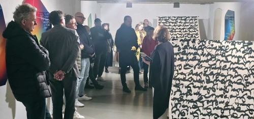 Między znakiem a obrazem w Galerii AT, zdj. Małgorzata Banaszkiewicz