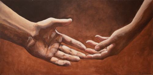 Dorota Sokołowska, bez tytułu II, technika akryl na płótnie, 2023, zdj. Katarzyna Rutkowska