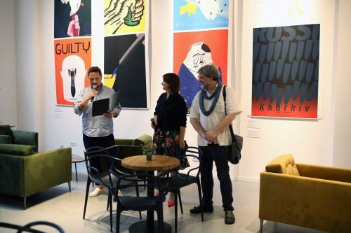 Wernisaż wystawy Ukraiński plakat walczy!, zdj. Justyna Żak