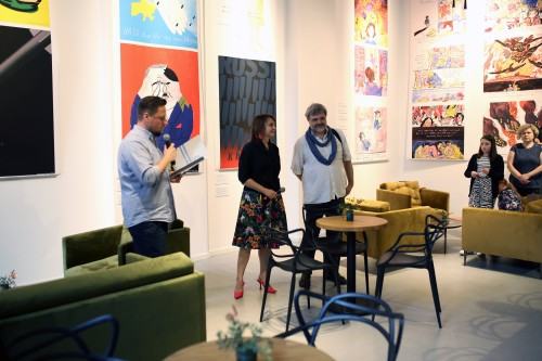 Wernisaż wystawy Ukraiński plakat walczy!, zdj. Justyna Żak