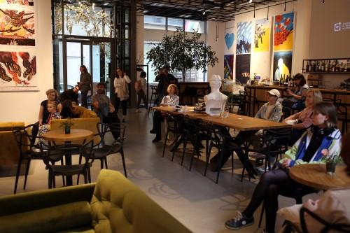 Wernisaż wystawy Ukraiński plakat walczy!, zdj. Justyna Żak