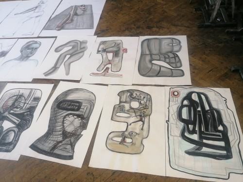 Przegląd z rysunku w pracowni 212