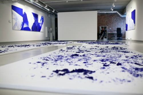 Wernisaż wystawy Urszuli Wilk pt. Płynność światła, tańce pielgrzymującej wody, zdj. Justyna Żak