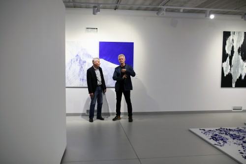 Wernisaż wystawy Urszuli Wilk pt. Płynność światła, tańce pielgrzymującej wody, zdj. Justyna Żak