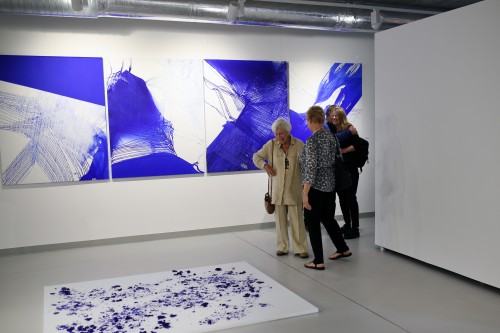 Wernisaż wystawy Urszuli Wilk pt. Płynność światła, tańce pielgrzymującej wody, zdj. Justyna Żak