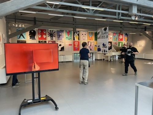 Wystawa Bookmacherzy i plakaty z Pracowni Książki w Starej Kotłowni w Centrum Ekspozycyjnym Stara Kotłownia w Olsztynie.