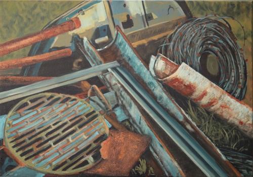 Magdalena Grzela, bez tytułu II, technika akryl na płótnie, 2023, zdj. Katarzyna Rutkowska