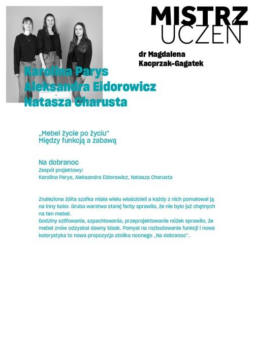 Widok wystawy. Wystawa „Mistrz-Uczeń” pedagogów i studentów Wydziału Architektury Wnętrz, Wzornictwa i Scenografii ASP we Wrocławiu na Politechnice Śląskiej w Gliwicach