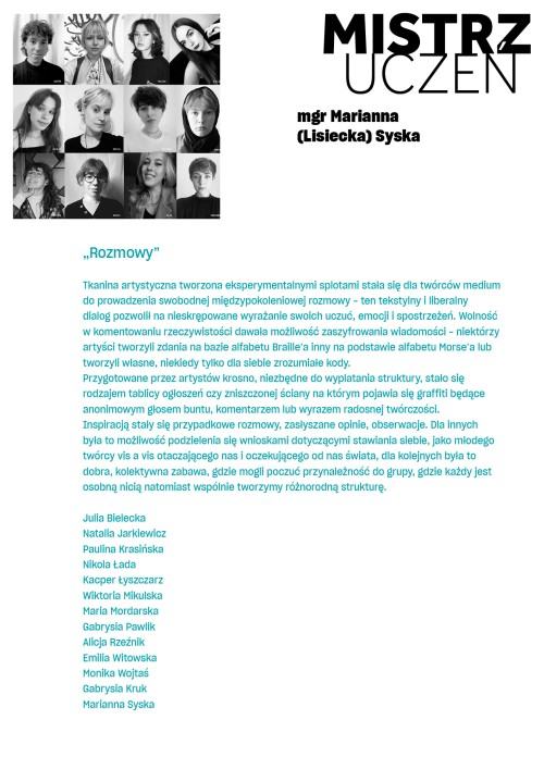 Widok wystawy. Wystawa „Mistrz-Uczeń” pedagogów i studentów Wydziału Architektury Wnętrz, Wzornictwa i Scenografii ASP we Wrocławiu na Politechnice Śląskiej w Gliwicach