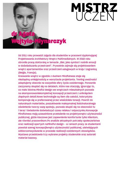 Widok wystawy. Wystawa „Mistrz-Uczeń” pedagogów i studentów Wydziału Architektury Wnętrz, Wzornictwa i Scenografii ASP we Wrocławiu na Politechnice Śląskiej w Gliwicach